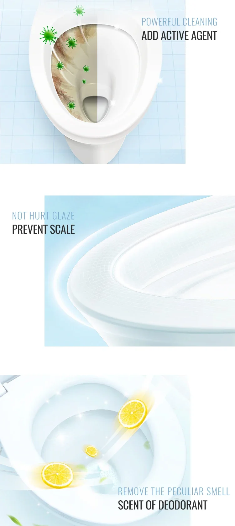 2024 Anti-odor Fresh Different Flower Fragrance Toilet Stamp Cleaner Gel