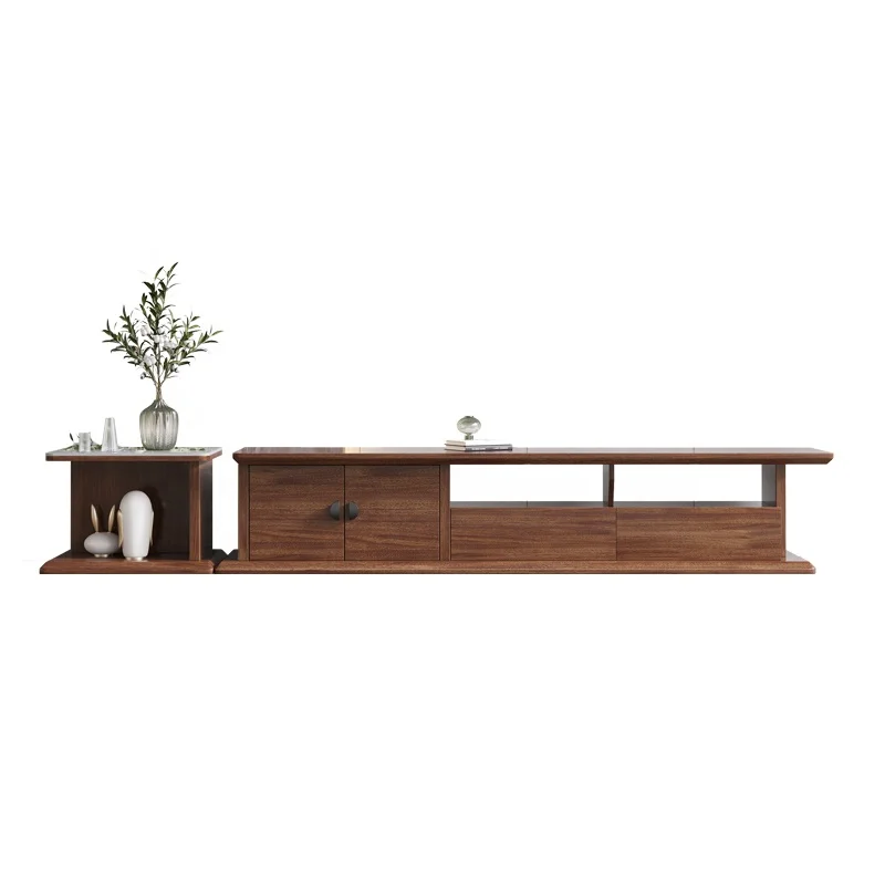 Арахисовый деревянный итальянский телевизор, набор мебели для гостиной, подставки для телевизора, деревянный сланцевый стол, современный ТВ-шкаф