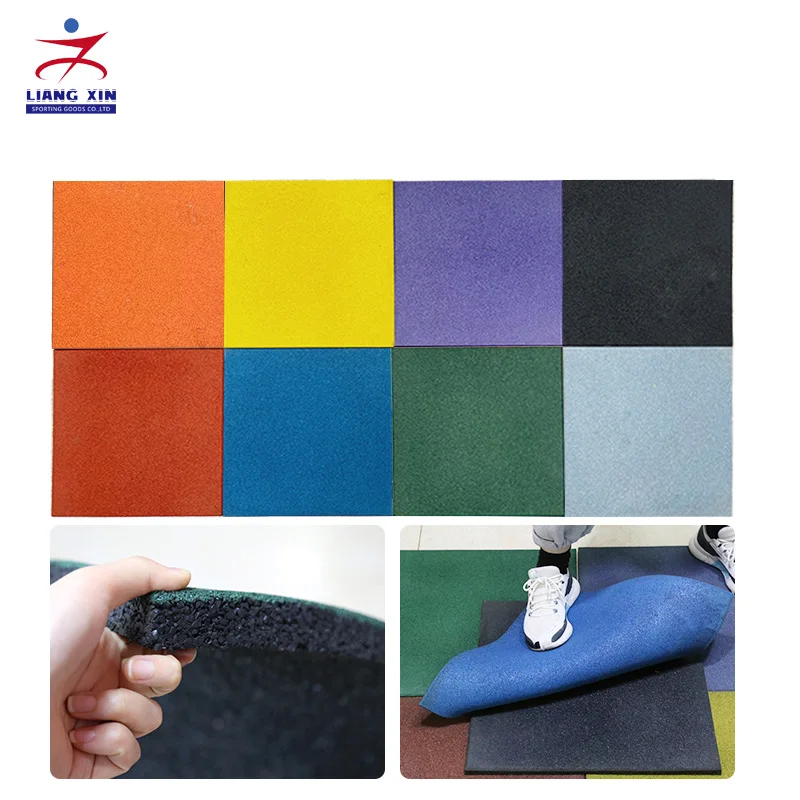 Outdoor Rubber Safety Tiles Carpet Tile Rubber Playground Flooring Mat
