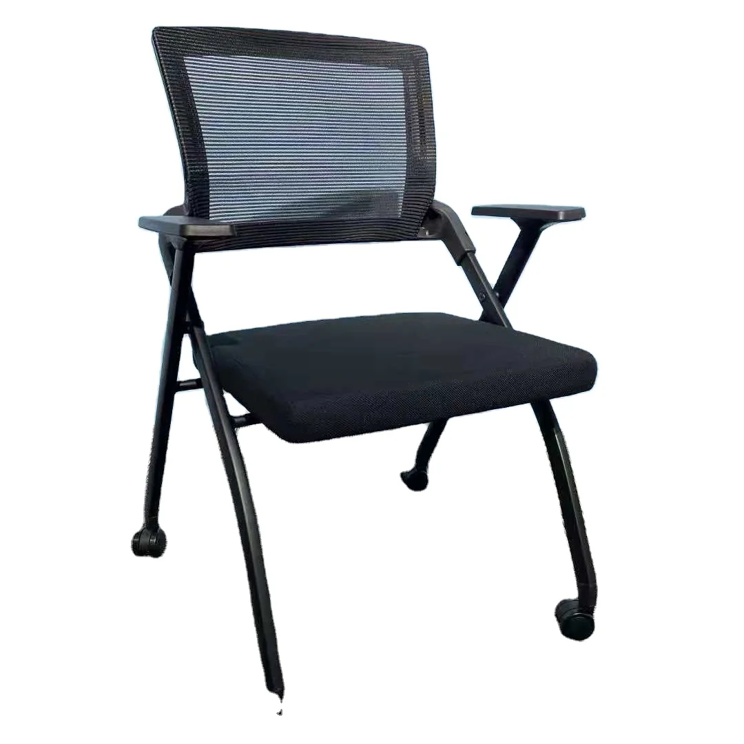 
Cheap Conference Room Training Room Office Chair with Wheels and Small Table 
