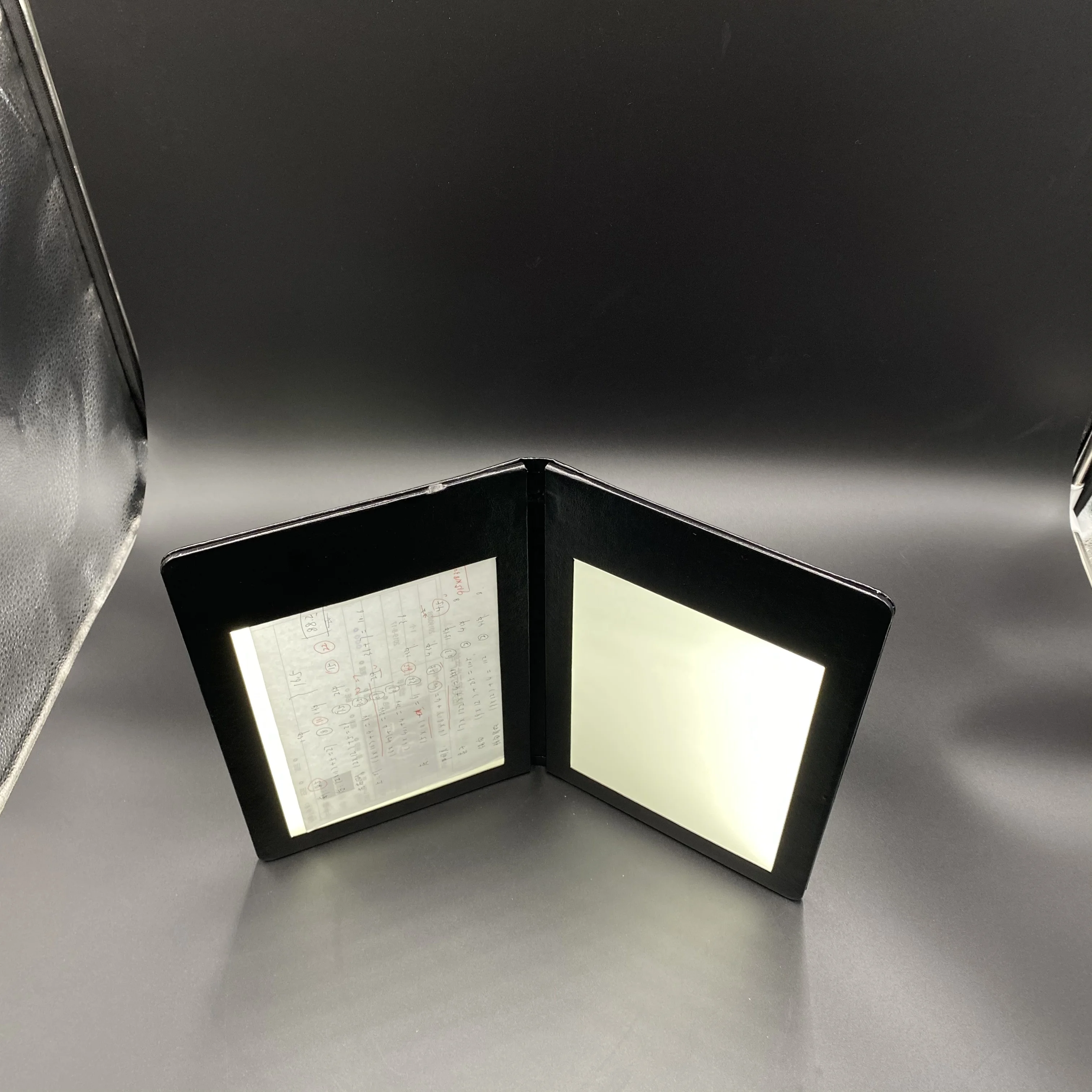 5 by 7 inches Double Side Menus Rechargeable LED Table Tent Menu Holder with Service Calling Light