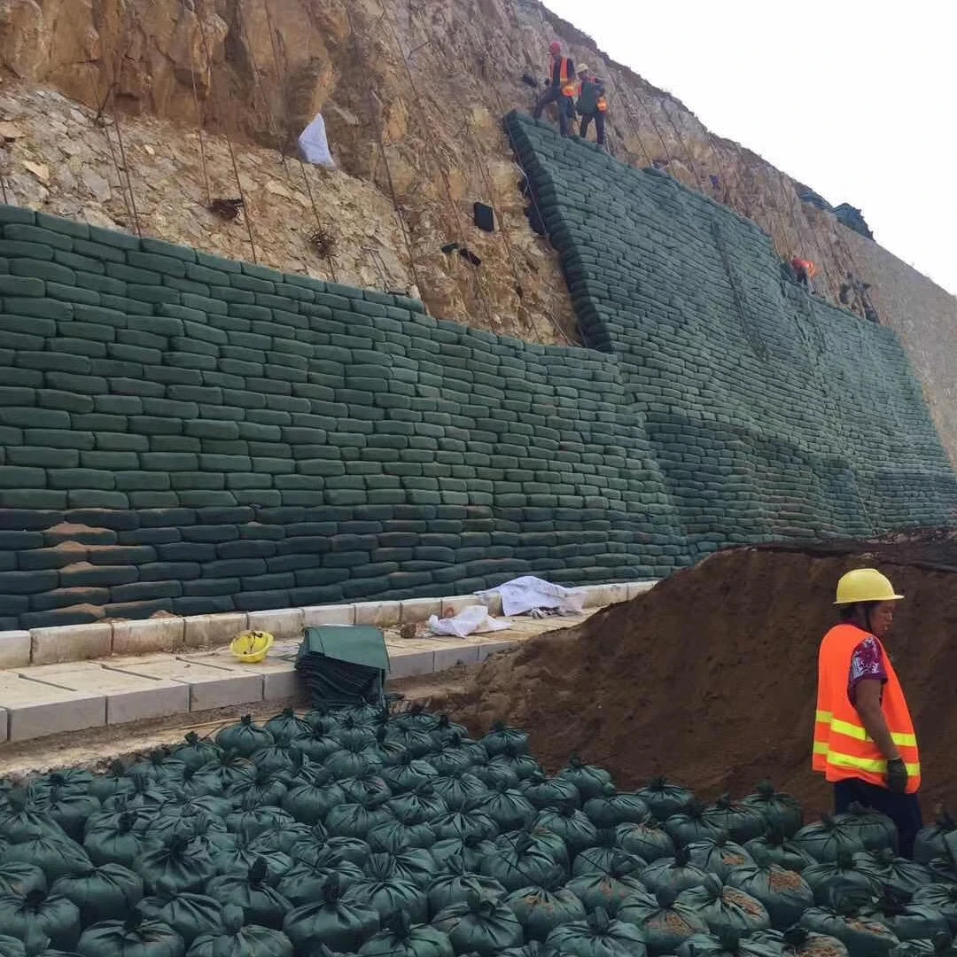 100-800g Pp Non-Woven Geotextile Sand Bags Use For Earth-Retaining Wall Dewatering Bag