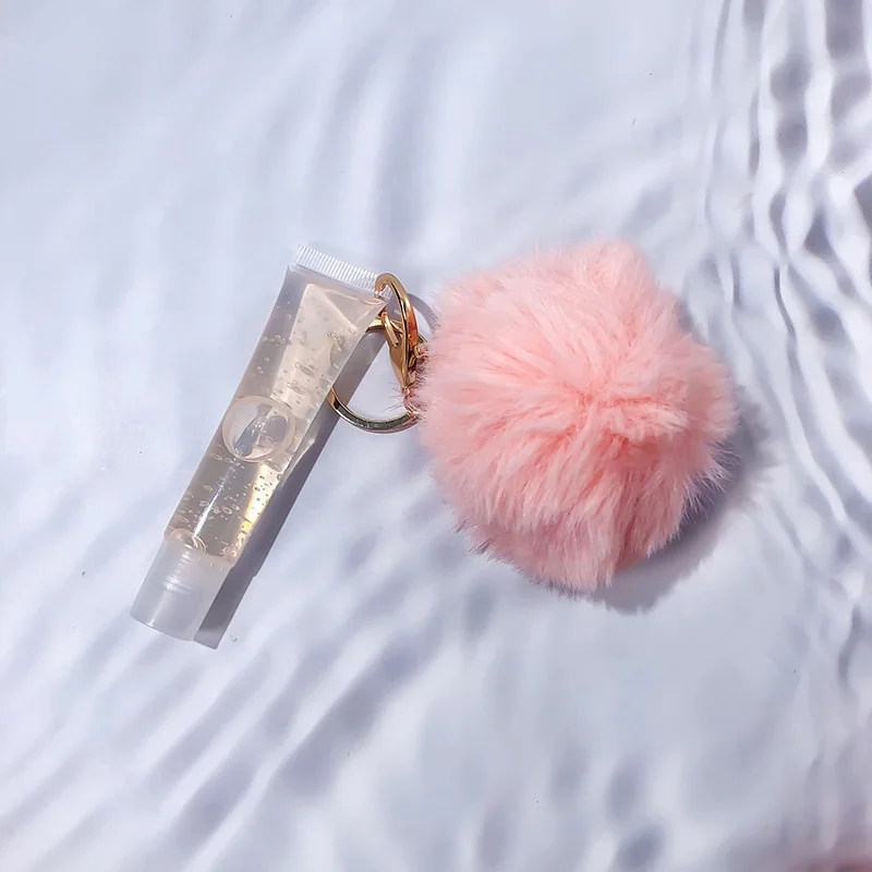 Squeeze Pink Key Chain clear lipgloss Keychain Lip Gloss