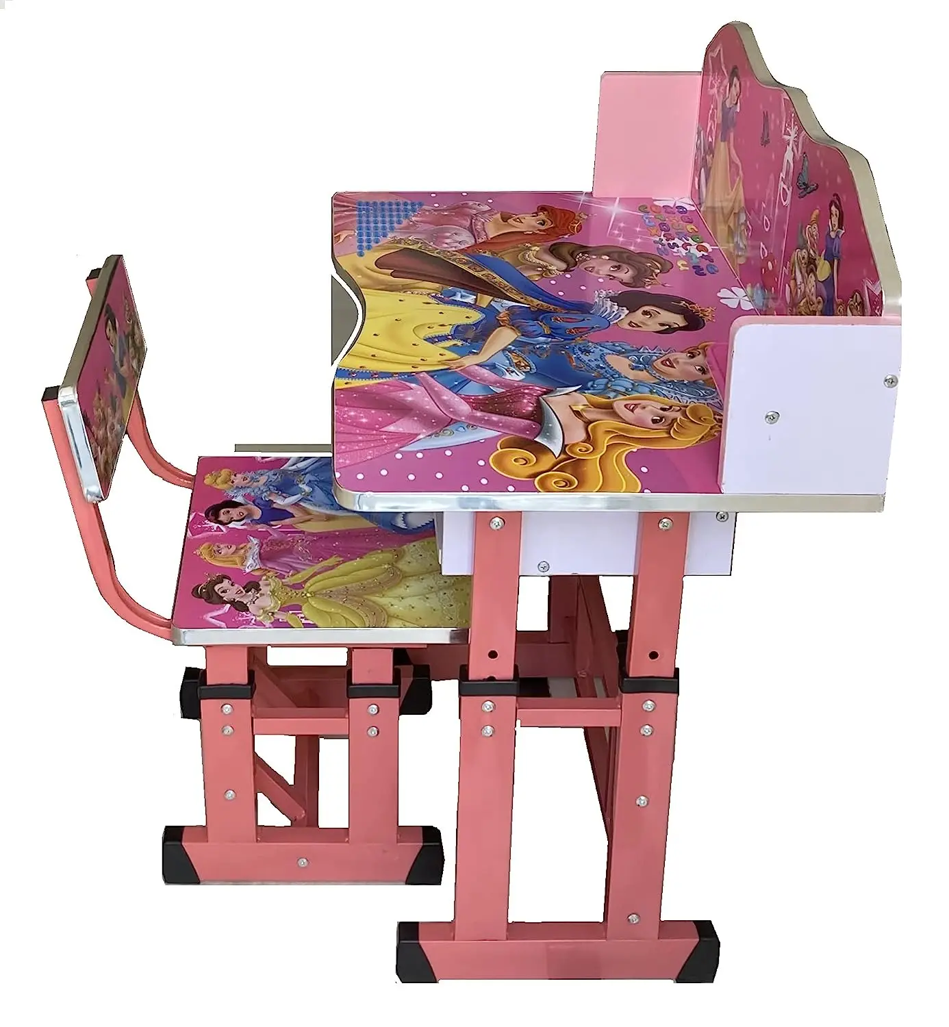 Wholesale Cheap India Toby Pink Baby Desk Premium Table Kids Furniture Wooden Children Student School Desks Chair for Classroom