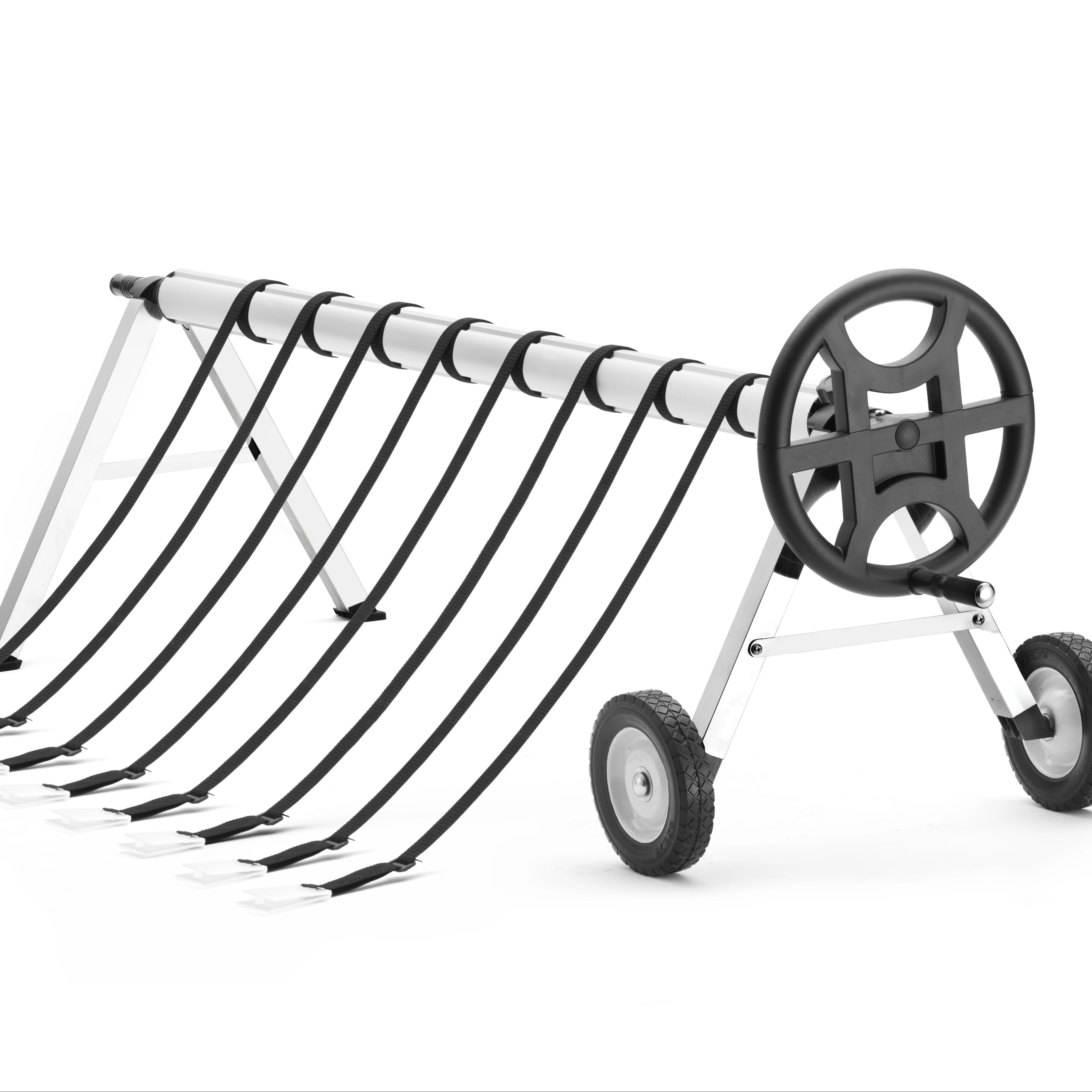 Factory Supply Solar Cover Reel In Above Ground Pools Flexible Manual Roller Type Swimming Pool Cover Reel