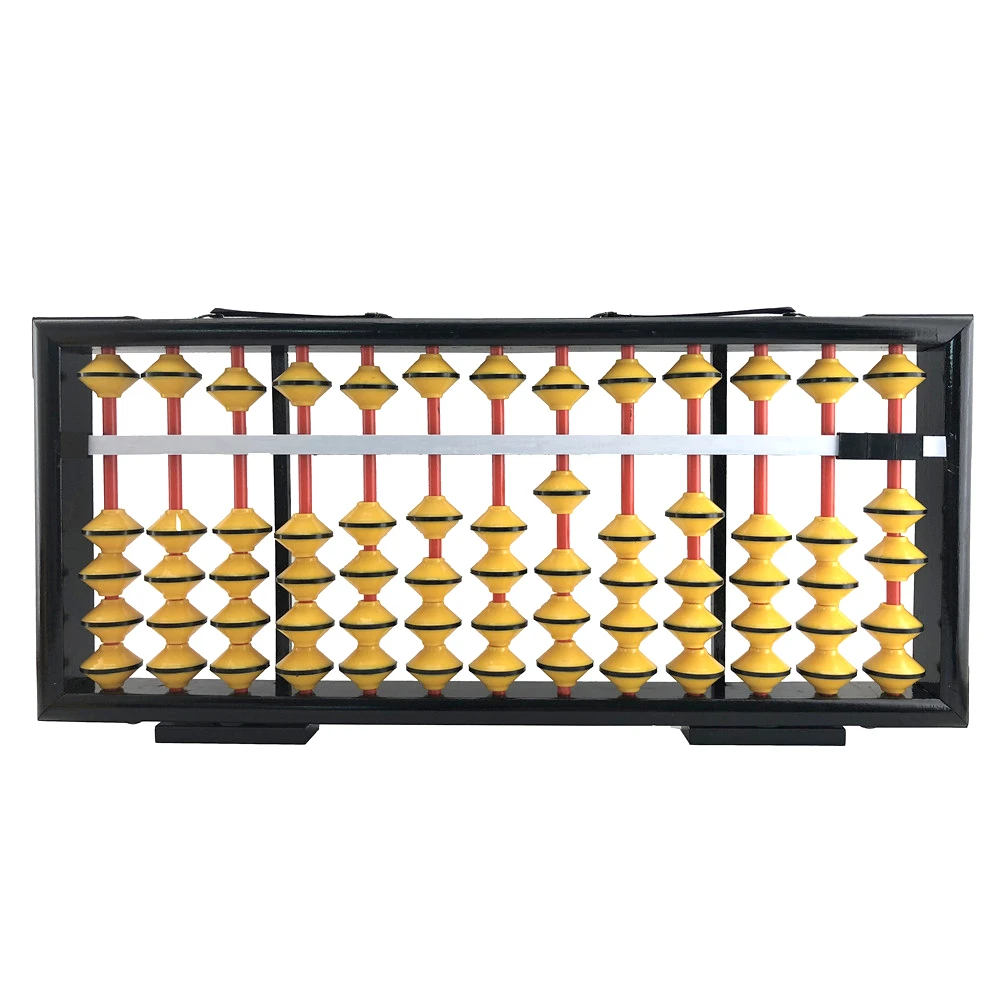 
Training Aid 13rods Plastic Beads Not Sliding Down Frame Wooden Teacher Big Abacus From China 