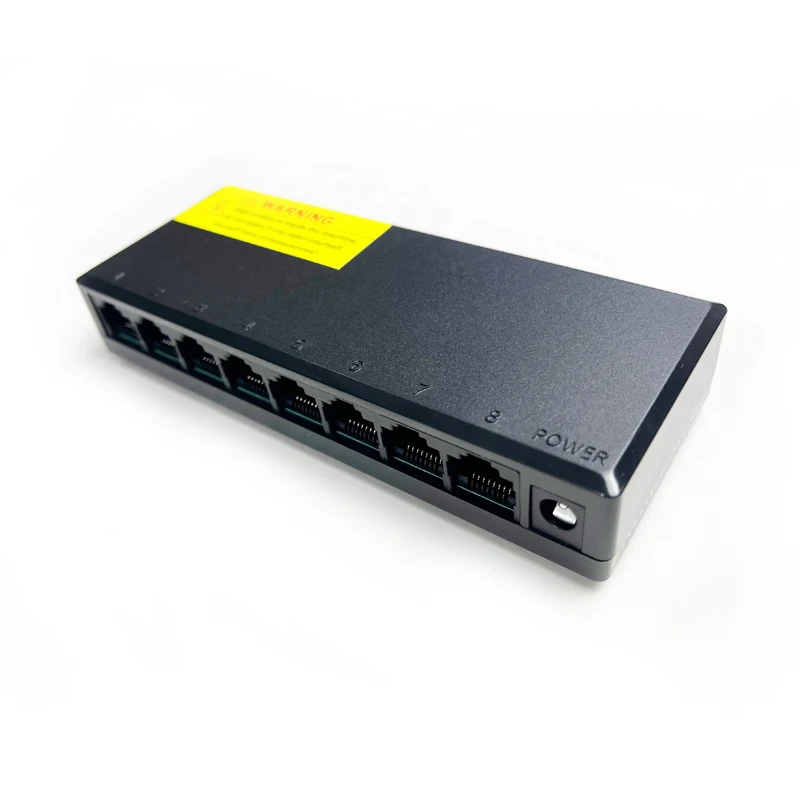 CE ROHS Certified 8-Port Plastic Network Switch 10/100Mbps Ethernet Switch