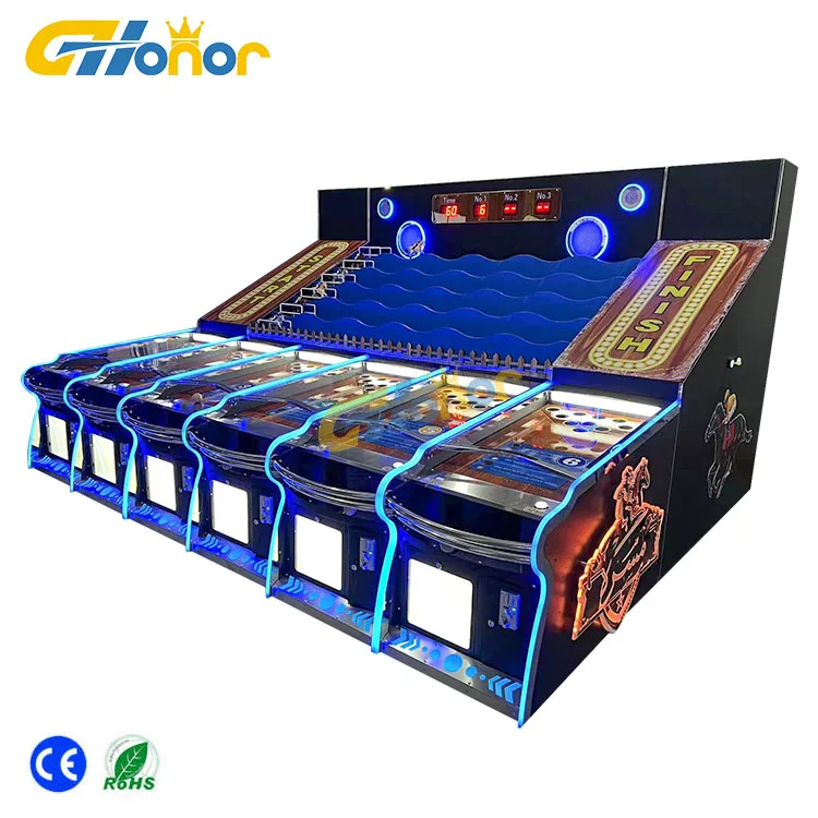 Game Center 6 Players Indoor Popular  Coin operated machine Horse racing game Carnival machine