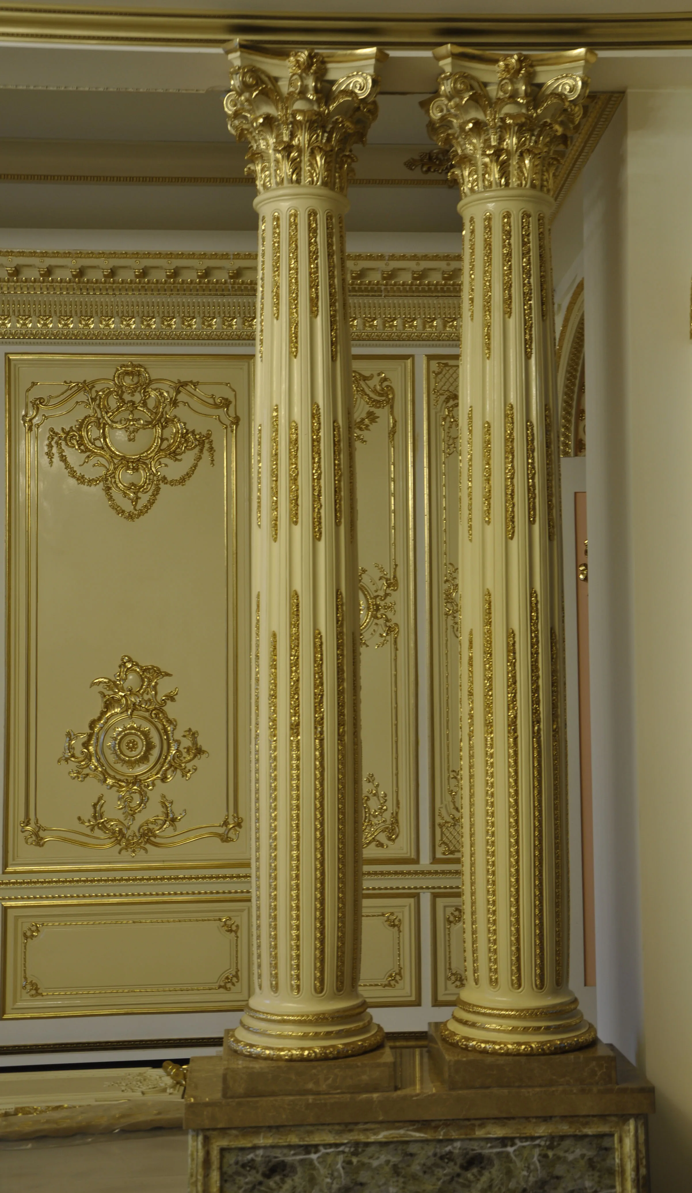 Banruo White Flower Pillar Roman Column Greek for Wedding Decoration PULM24*260CM-2-AQ