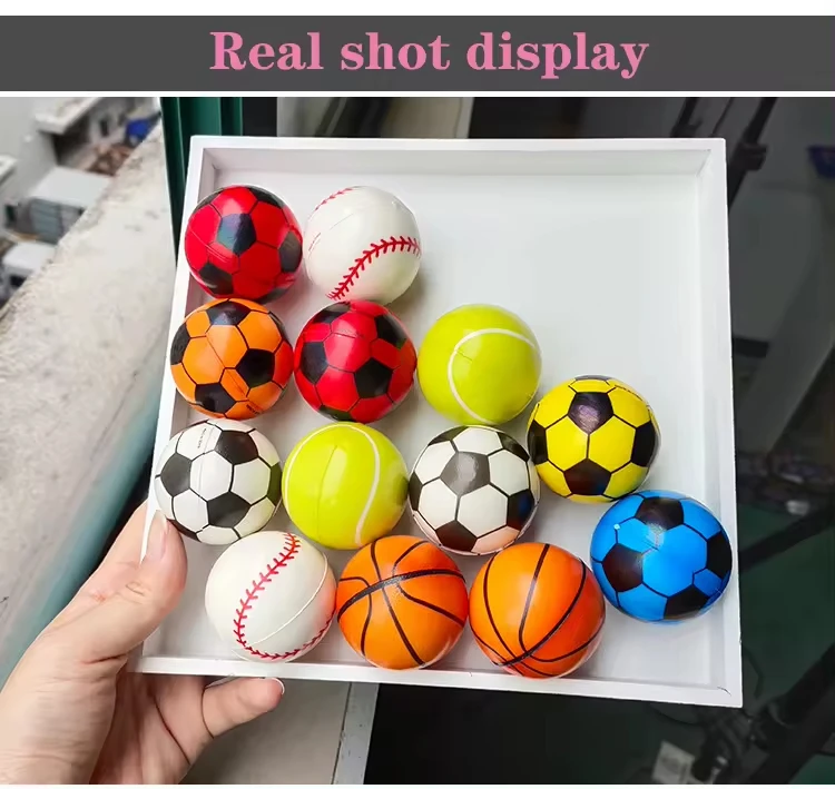 2024 Trending Pu Stress Ball Customizable Model Promotion Toys Gift Children Funny Rebound Doll Foam Rubber Toy Balls