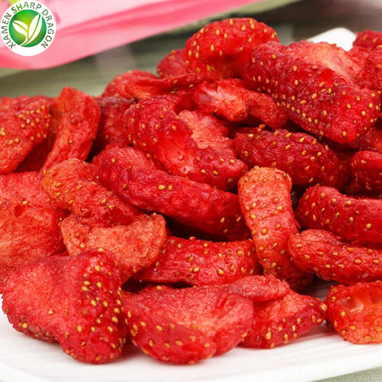 Wholesale bulk healthy chinese fried fruit crisps snacks strawberry chips
