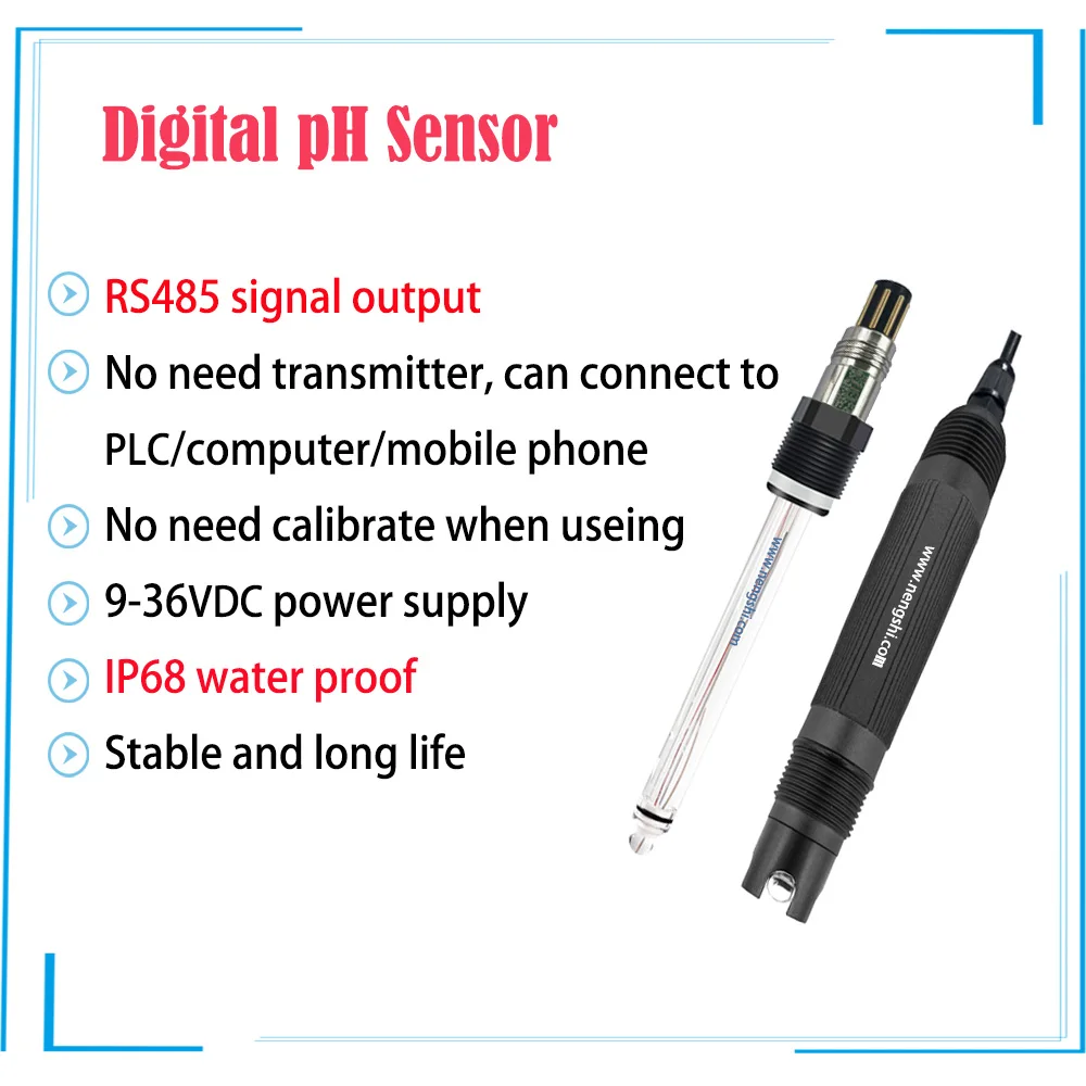long life stable sensitive high quality glass and plastic body online and lab pH sensor pH electrode pH probe, -15~130centigrade