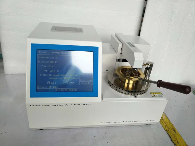 Automatic Refrigerated Oil Open Cup Flash Point Testing Machine