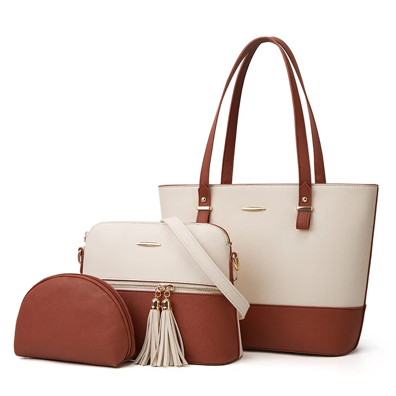 Factory direct ladies women hand bag set custom wholesale female handbag sets 6 pieces women bags set