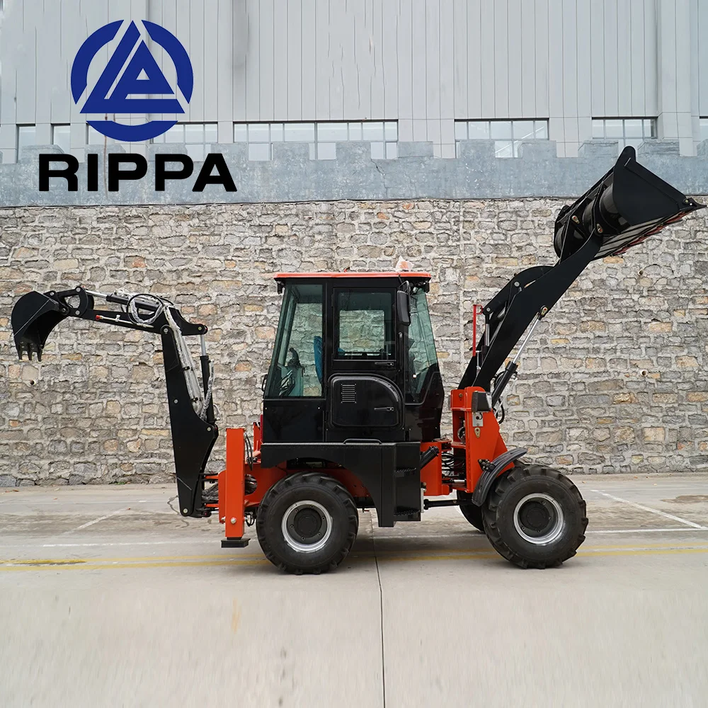 Cheap Price Diesel Loader Backhoe Earthmoving Equipment Manufacturers 4x4 Compact Tractor Backhoe Mini Loader