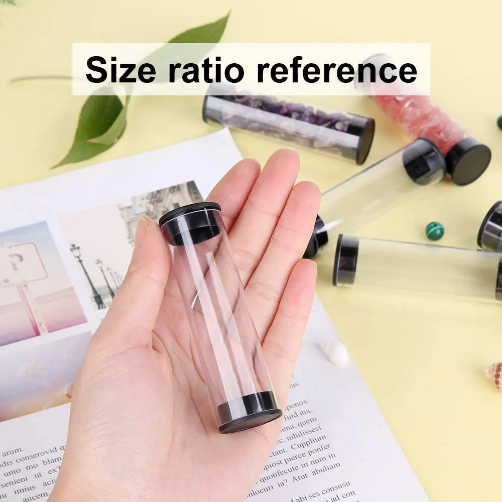 New Creative Package Food Grade PET Clear Transparent Cylinder Candy Packaging Tube