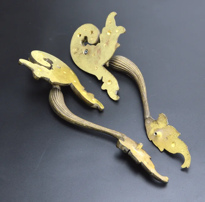 Zinc alloy antique lion head handle vintage style wood door knocker bronze rings handles