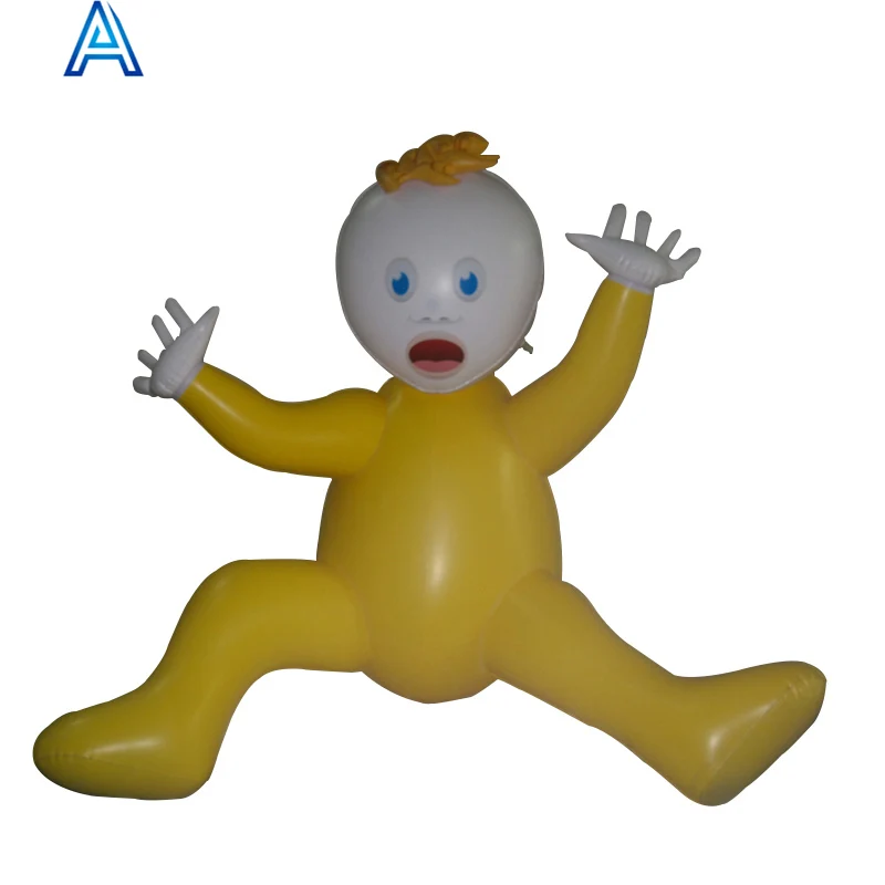 Cute cartoon design vinyl PVC air blow inflatable boy girl man woman lady figure for inflatable doll toy