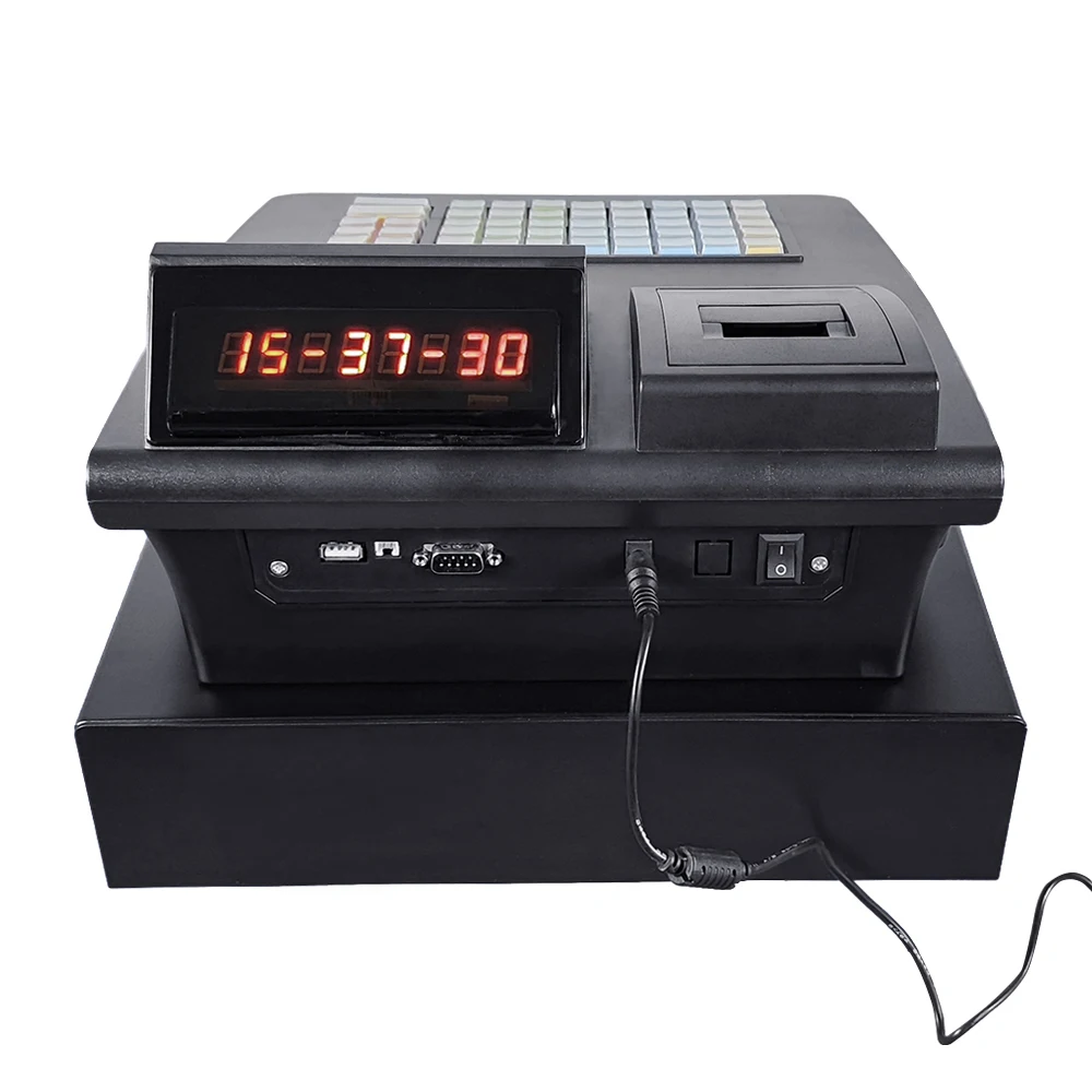 High cost performance RS232/USB Port 2.8 inch(320*240) Display MINI Desktop Cashier With 58mm Receipt printer T2