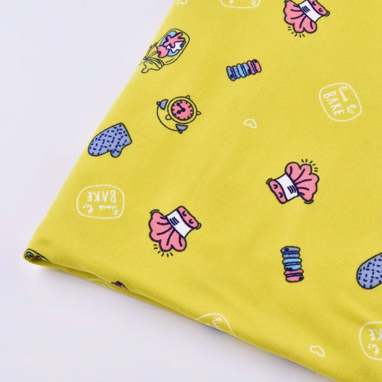 Надежное качество 95% полиэстер 5% спандекс DTY мультяшная печатная ткань из Джерси