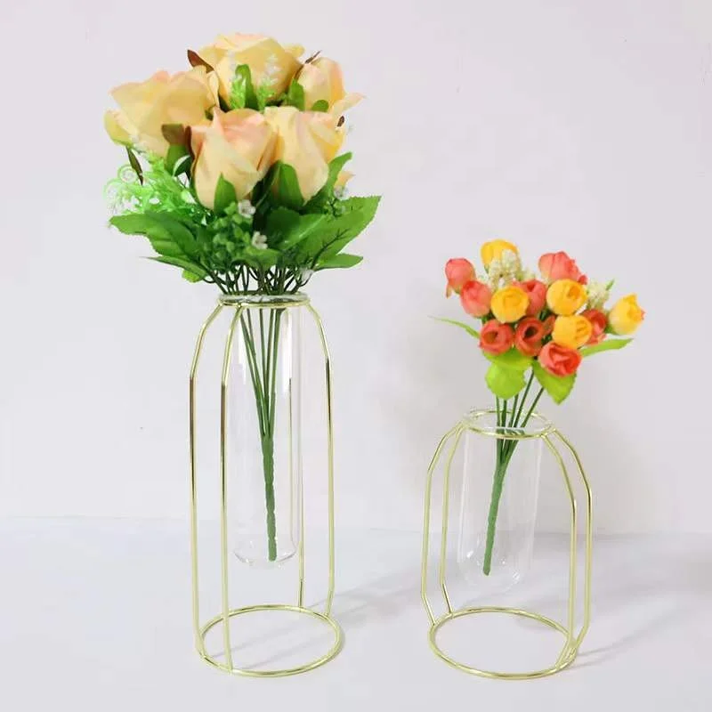 Wholesales Gold Metal Flower Vase Stand for Wedding Party Table  Decoration