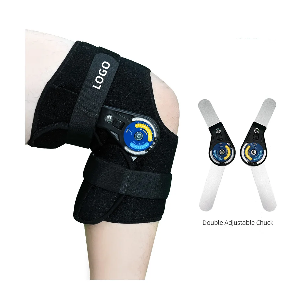 Customized Protective Patellar Adjustable Knee Support Knee Brace Hinged Knee Leg Brace Support Protect Fixed Artifact