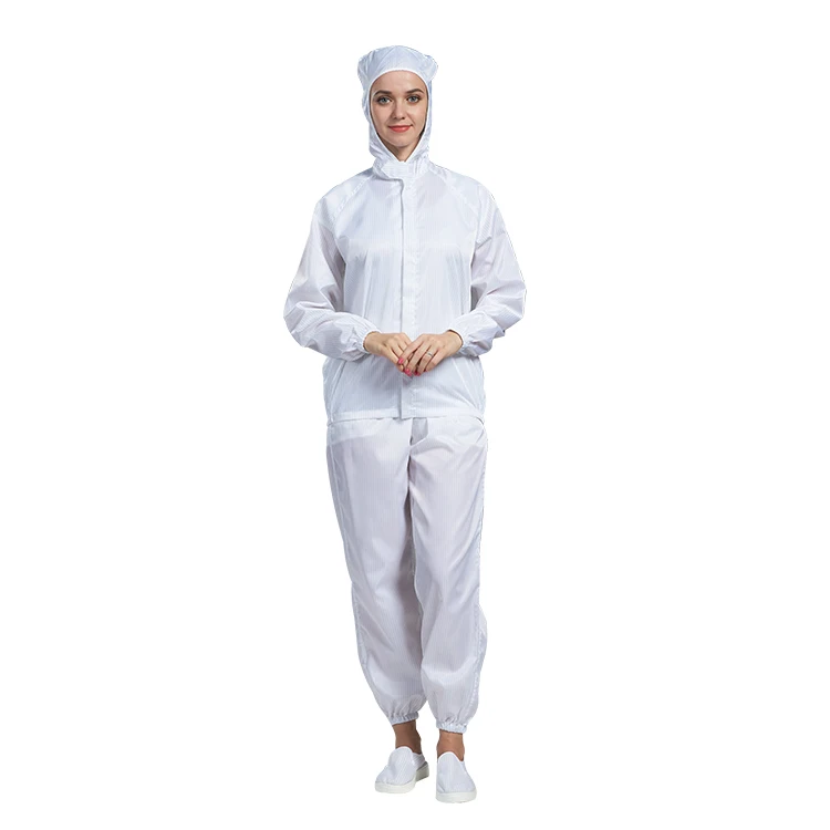 H-1107 Clean room clothing esd garment anti static worker clothes dress