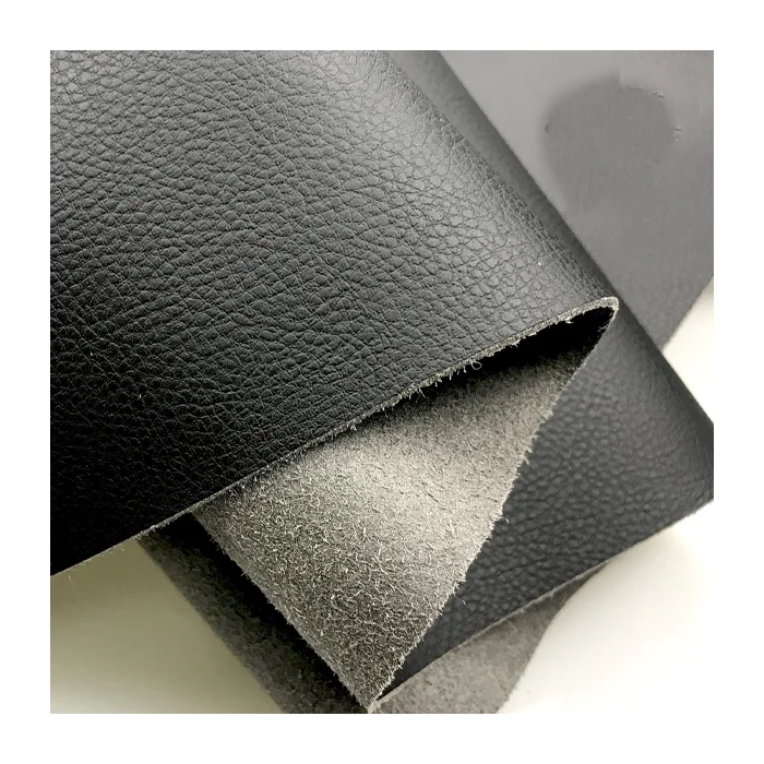 Solid Microfiber Faux Suede Fabric Leather Waterproof Backing Pu Suede Leather For Electronics Packing