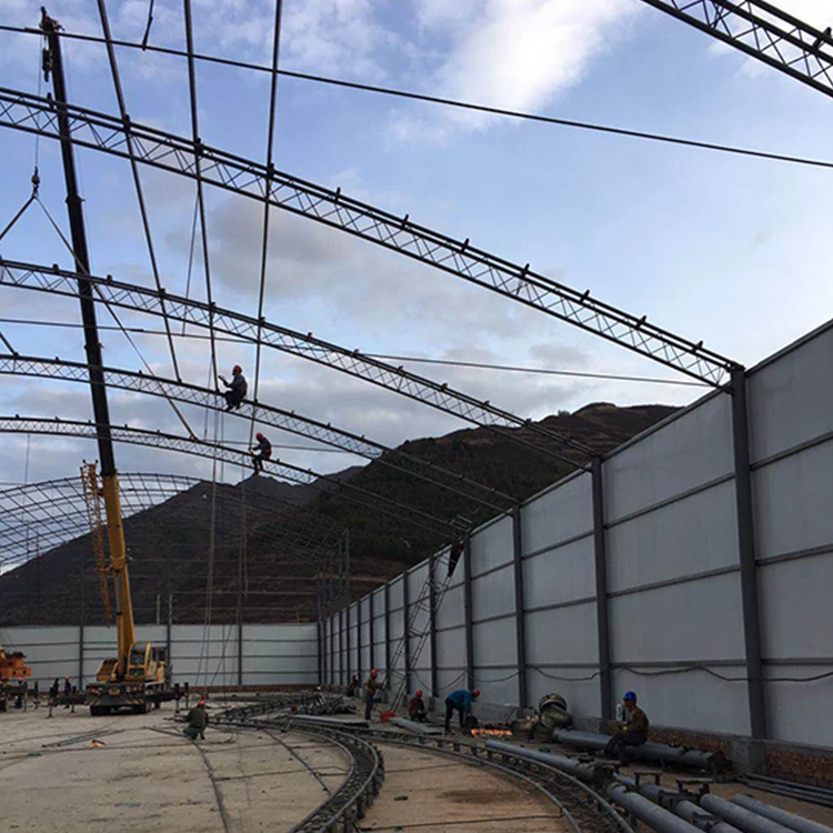 Low cost modern simple large wide span prefab light steel building warehouse design