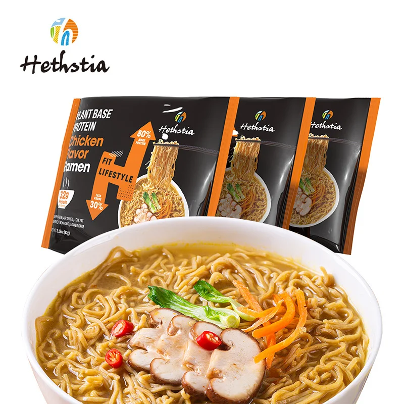 32g High Protein Ramen Noodles Instant Low Carb Keto Noodles Plant Based Healthy Ramen Noodles