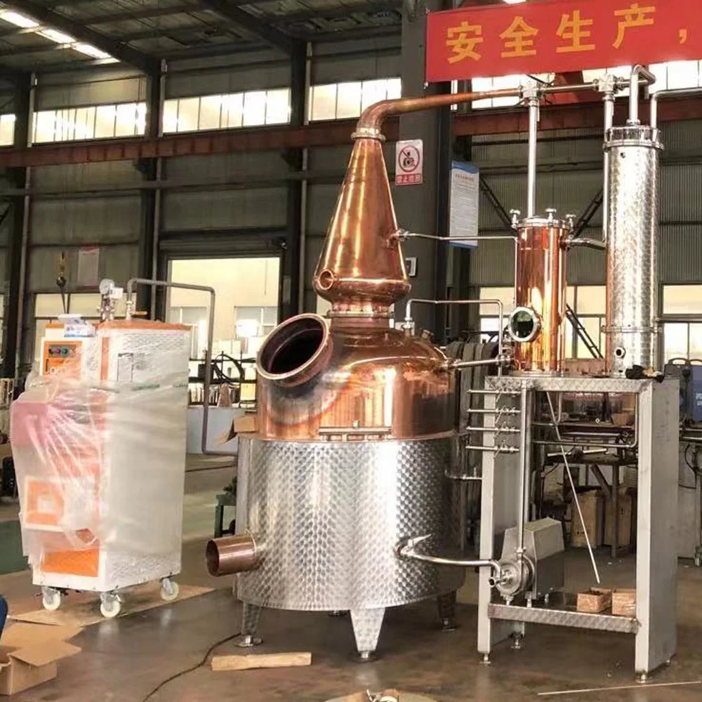 Electrical Heating Distiller Gin Distillery Equipment Homemade Vodka Kit Moonshine Rum Spirit Copper Alcohol Still Pot