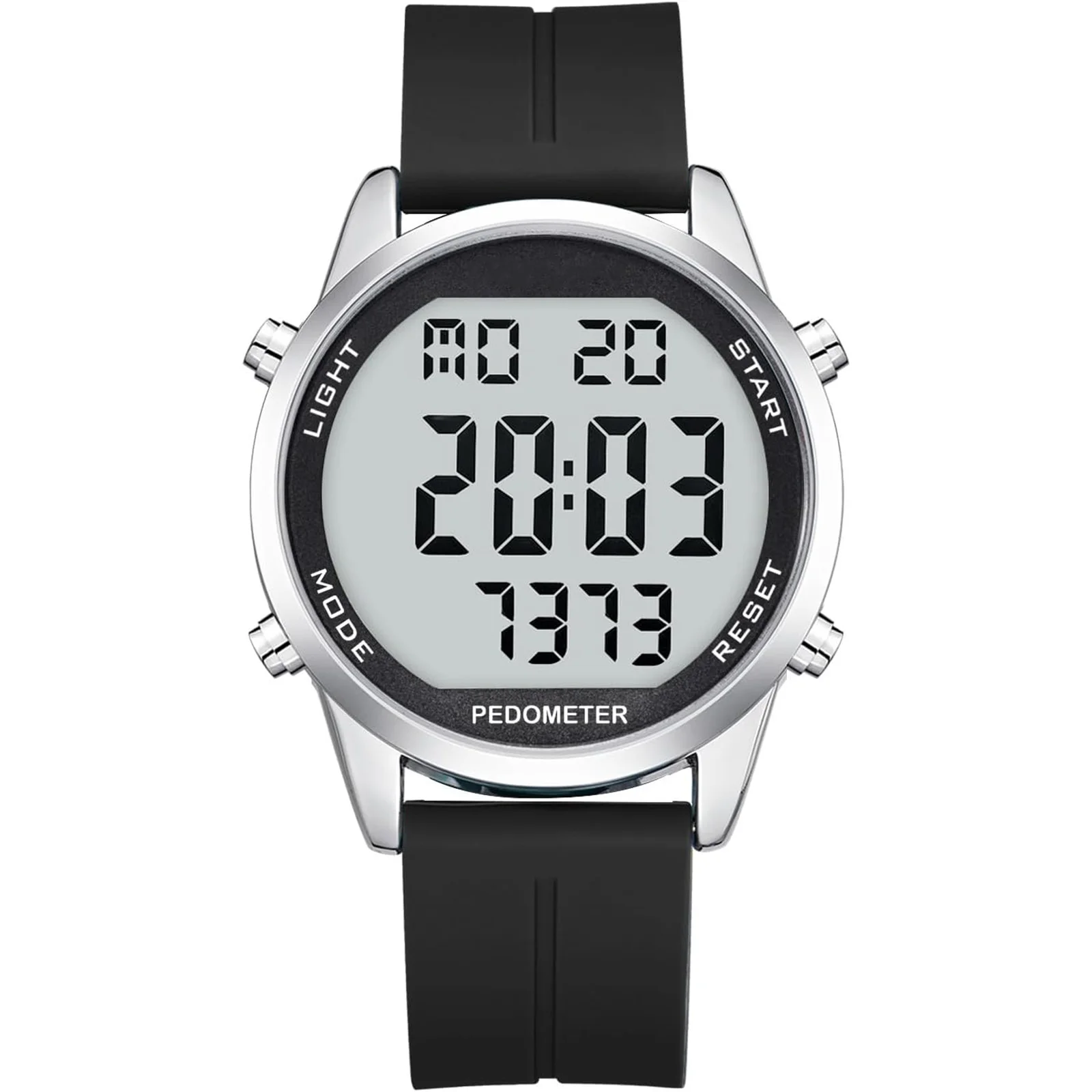 Pedometer Watch for Walking for Senior No App Required with Steps Calories Counter and LCD Large Numbers