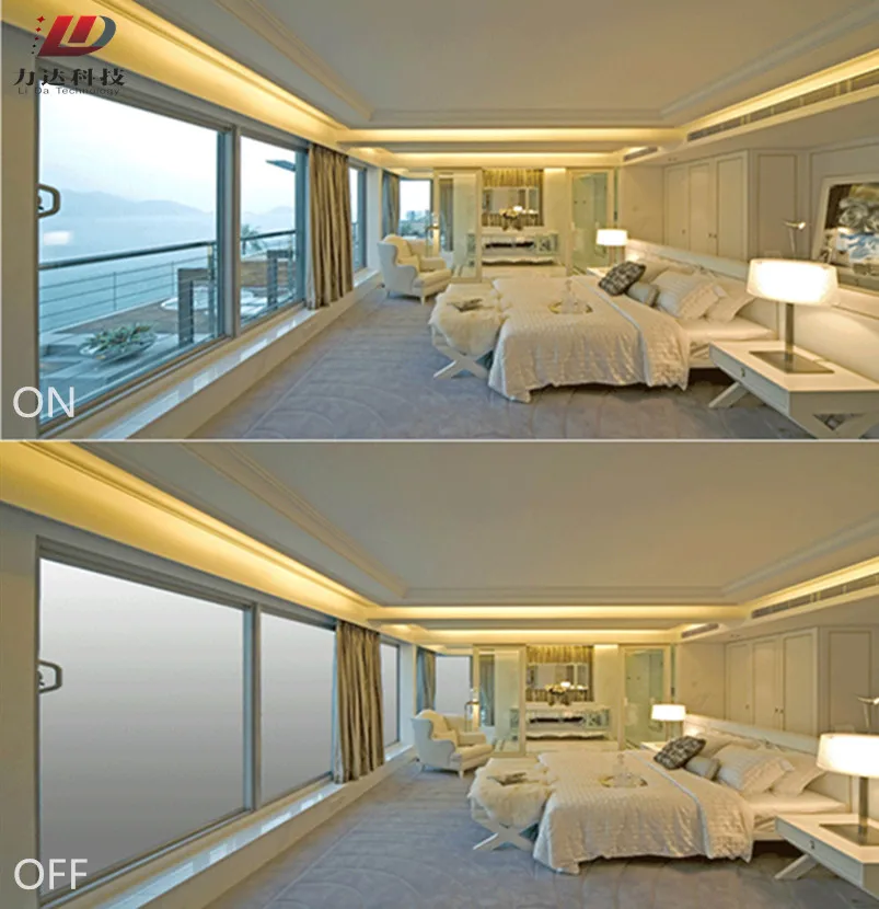 LIDA smart glass switchable elctrochromic dimmable Atomized Privacy window smart glass