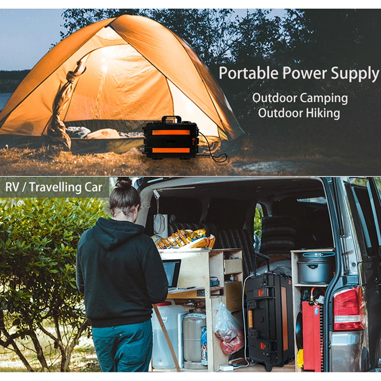 
Solar home kit 110v 220v 2000w 2400 wh portable power station for camping 