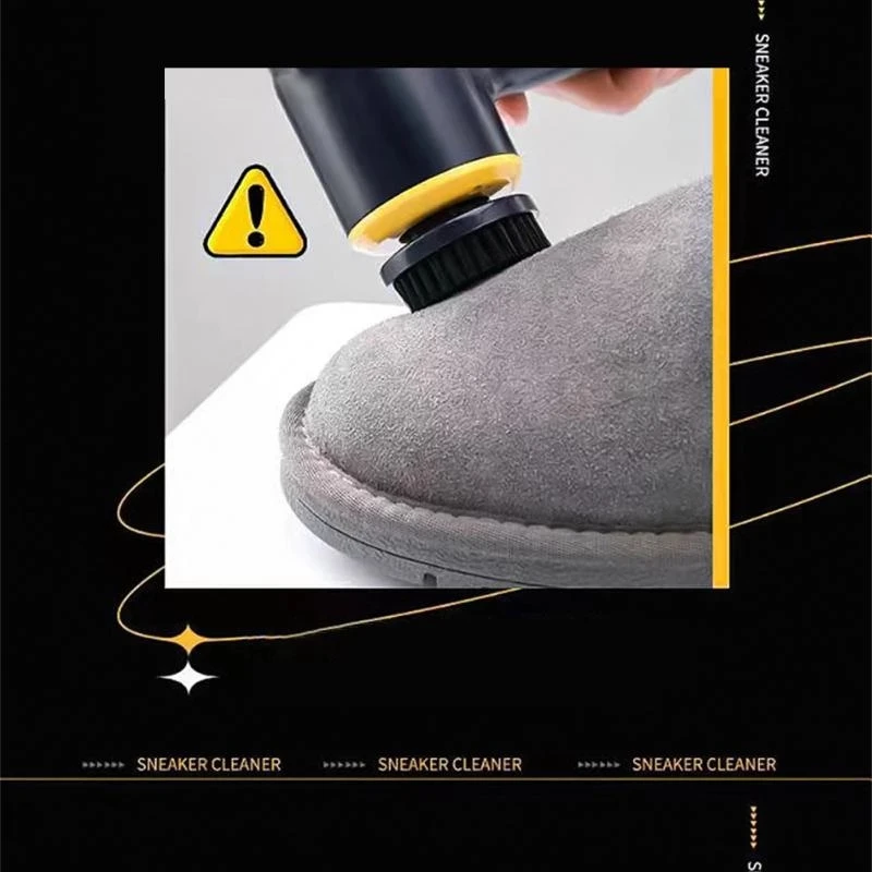 Portable Handheld Automatic Electric Shoe Brush Shine Polisher 2 Ways Power Supply