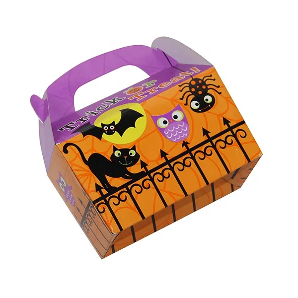 Box Factory Wholesale Custom Logo Recycled Corrugated Oh Holy Night Toys Candy Tricker Treat Gift Paper Box