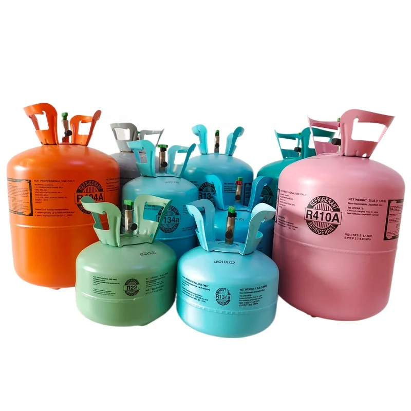 Одноразовый бумажный цилиндр r410a r507 r417a 134a газа 13,6 кг Упаковка: Нейтральная упаковка высокой чистоты 99.99% r134 газообразный хладагент r134a