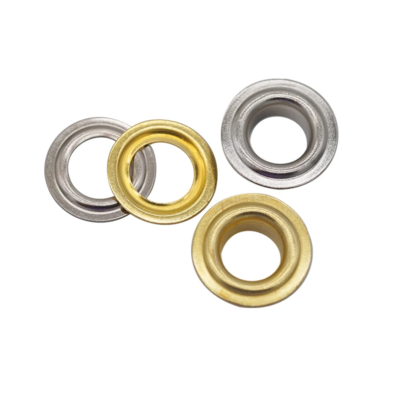 wholesale custom flat snap head brass eyelet fastener fabric  10mm eyelet for flex banner