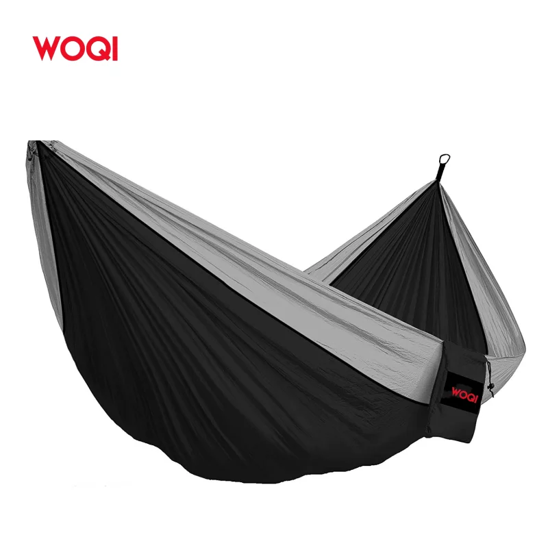 Бренд WOQI заводской нейлоновый портативный гамак для 3 человек на 4 сезона двойной качели кровать с сумкой переноски улицы
