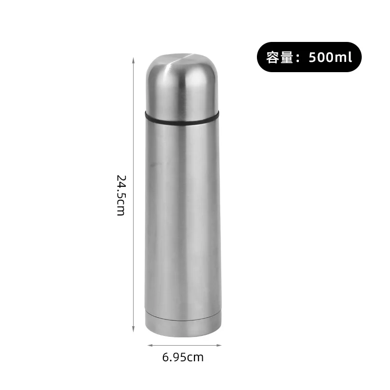 350ML/500ML750ML/1000ML classical double wall stainless steel thermos vacuum flasks bullet shape