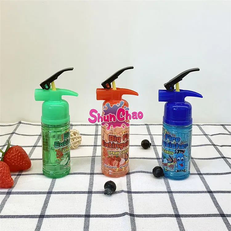  Cheap Price Children Kids Sweets Extinguisher Shape Liquid Spray Candy From Chinese