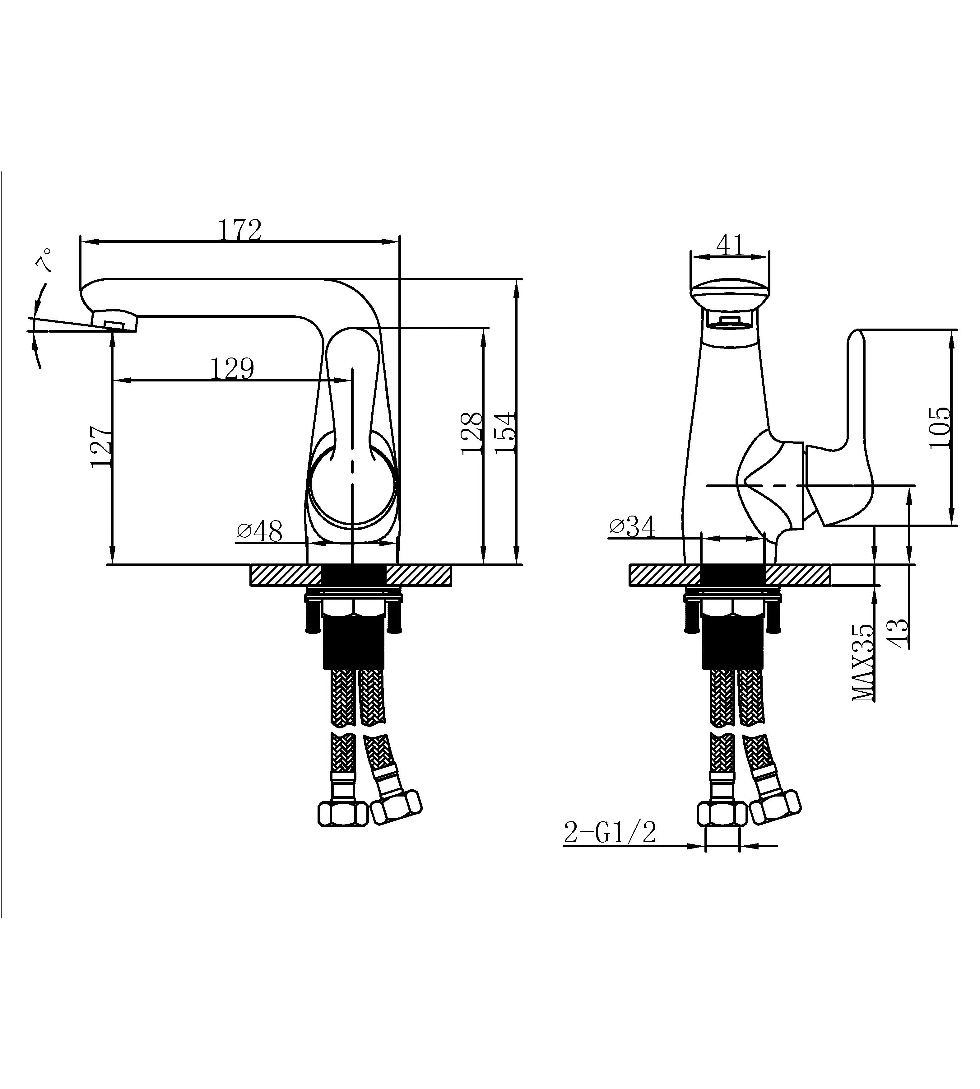 New Basin Faucet Bathroom Faucet Sanitary Ware Water Tap Water Faucet Hz79 1101A