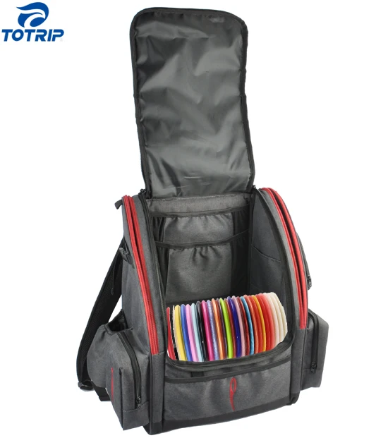 OEM Large Capacity Padded Frisbee Disc Golf Bag Golf Cooler Bag Disc Golf Backpack with Insulated Cooler