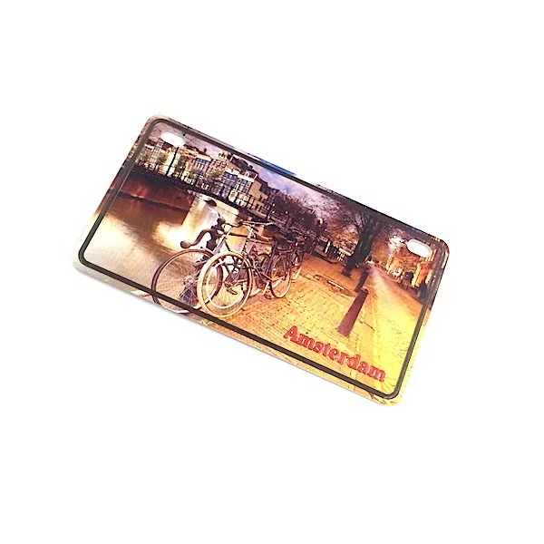  Изготовленные на заказ сувенирные города Амстердам логотип металлические алюминиевые магниты холодильник