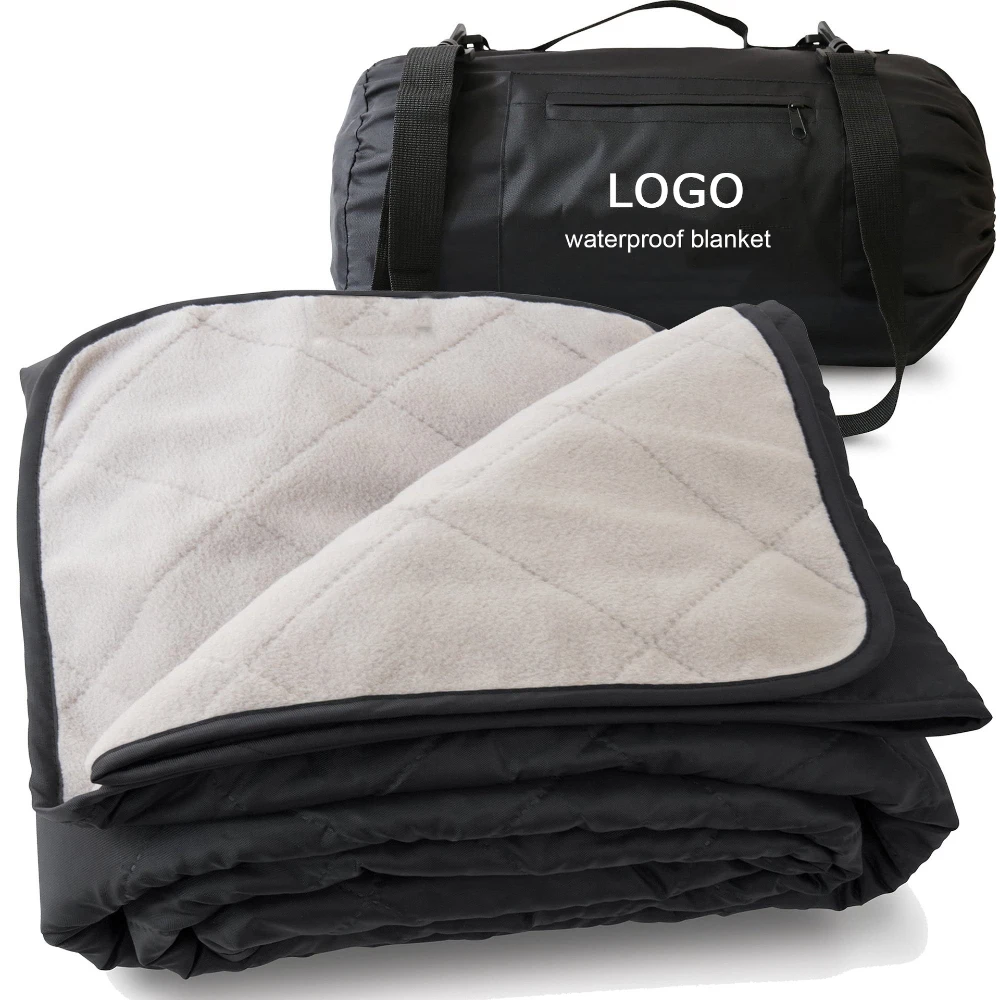 Zhenbang Custom Logo Outdoor Waterproof Camping Blanket Machine Washable Camping Picnics Bag Windproof