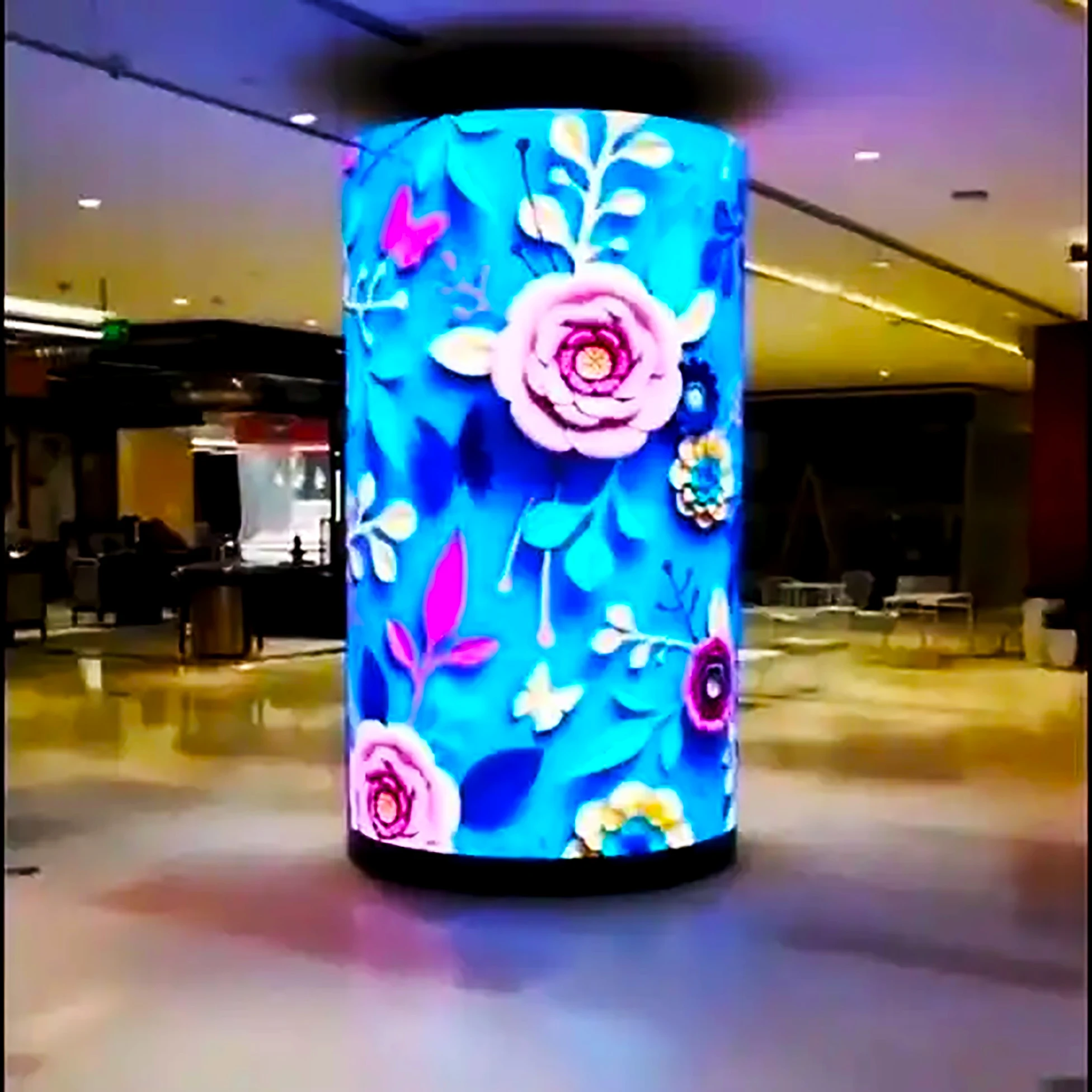 Flexible full color P1.86  indoor soft led display module high brightness customized soft led module led screen