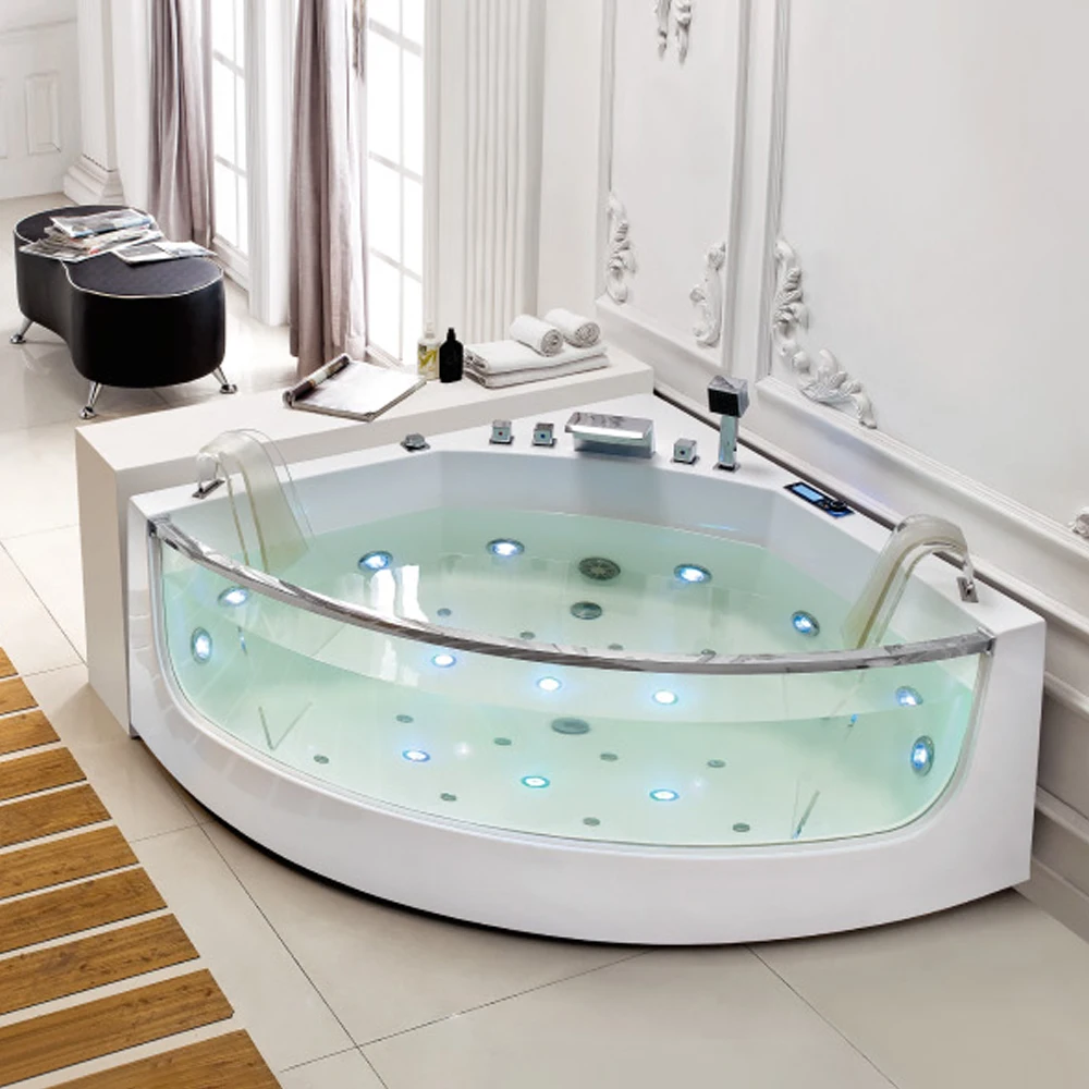 Foshan cheap couple acrylic corner small european small bathtub for adults uk bath whirlpool transparent tub