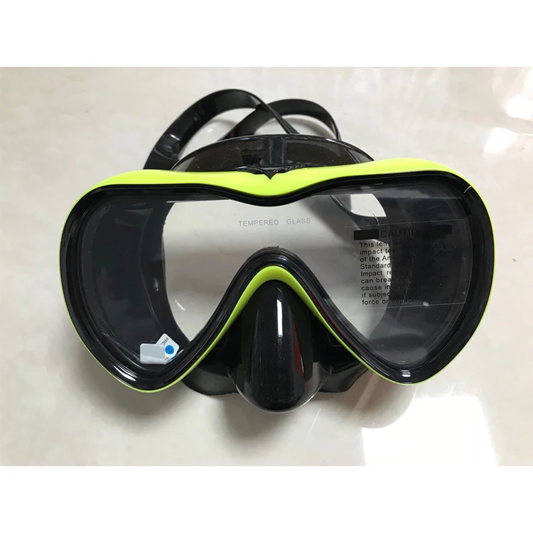 New Silicone Diving mask  Tempered glass lens Diving goggles scuba freedive mask