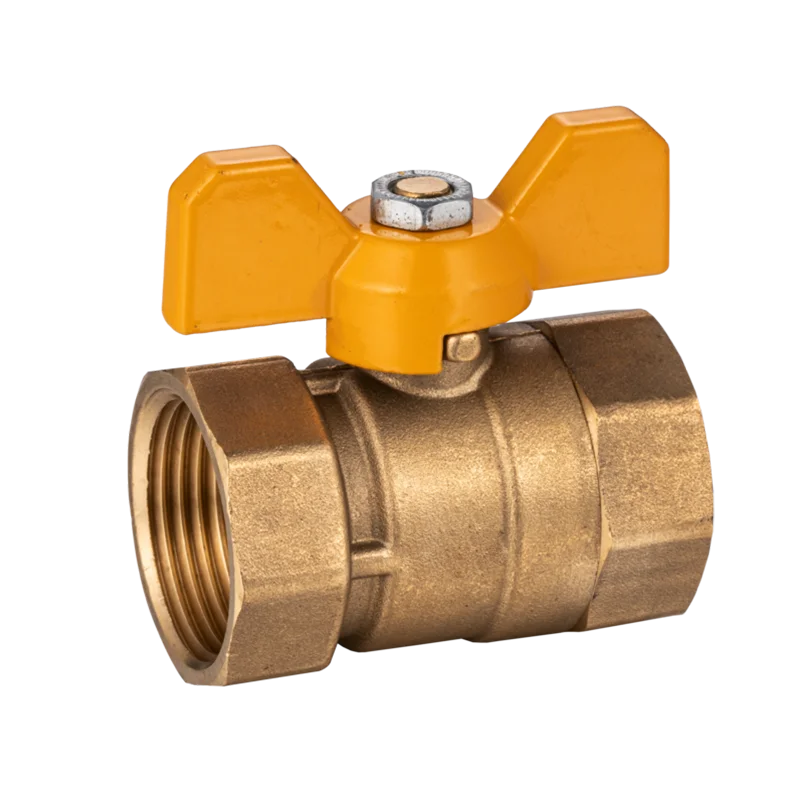 Brass Ball Valve With Butterfly Handle Two-Way Forged Manual Valve All Copper General Application Customizable  2TXG-WH
