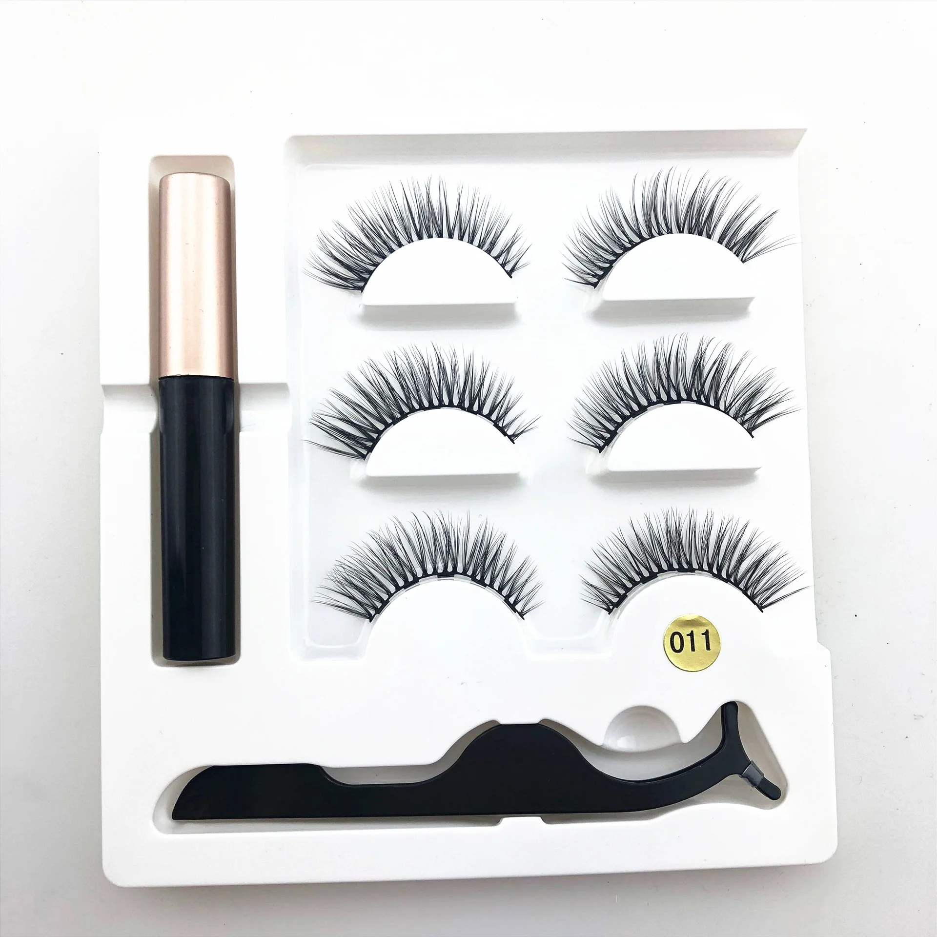 Mink eyelashes vendor wholesale private label magnetic eyeliner with 3d magnetic eyelashes